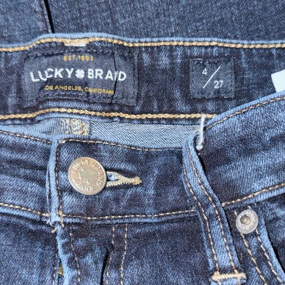 Lucky Brand Sweet Boot Jeans Size 4 / 27 Dark Wash Stretch Denim - Picture 5 of 8